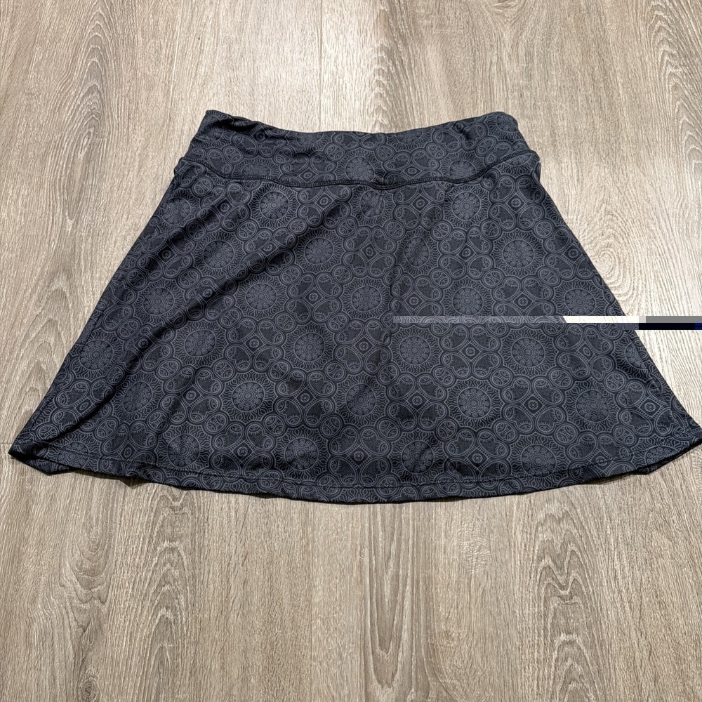 Beroy Black And‎ Gray Printed Golf/Athletic Skort Size L Pockets NEW